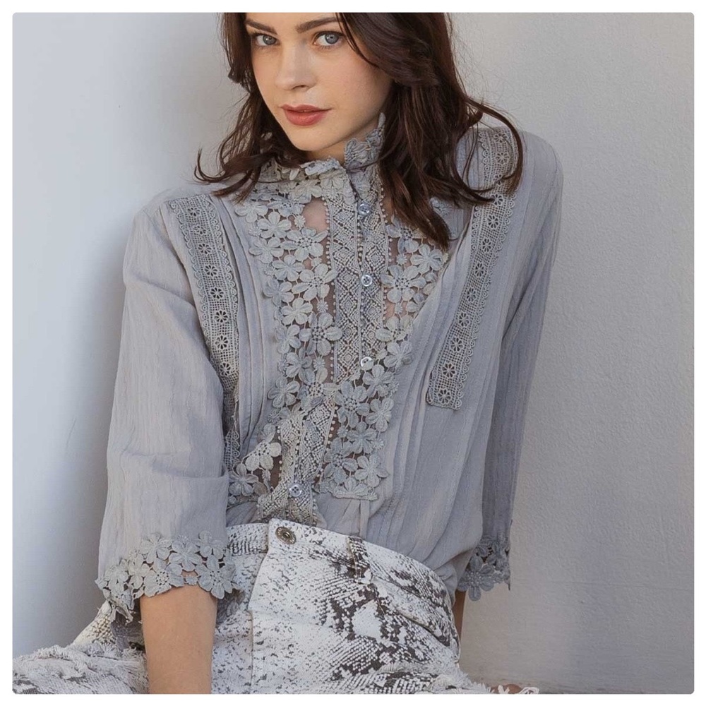 5th RE-STOCK* AUTHENTIC Infamous POL Lace Top - Picture 7 of 16